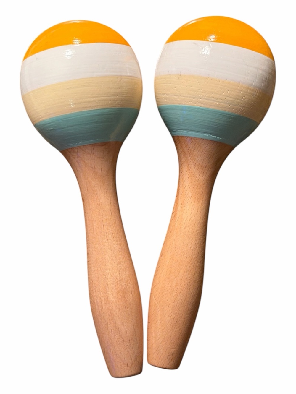 3/$30 Wooden Maracas for Little Musicians